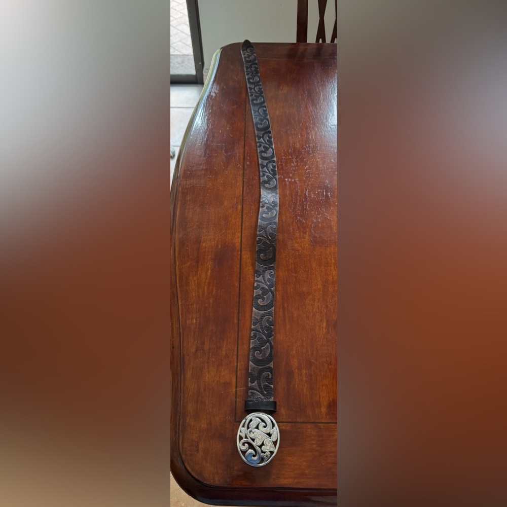 Brighton Brown Patterned Women’s Leather Belt
